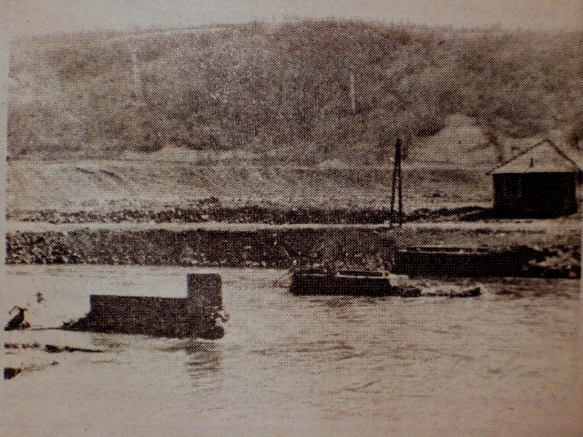 Mjesto starog mosta u Kaknju na Savi